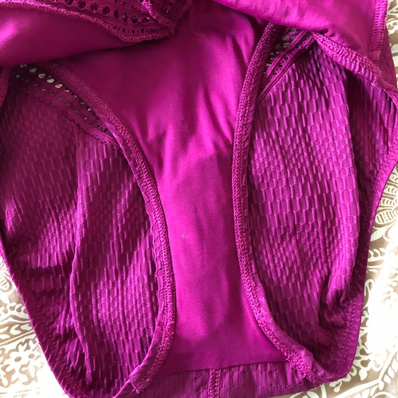 Robin Piccone Knit Swimsuit in Fuschia - Picture 7 of 7